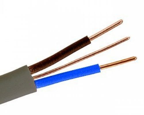 Flat cables with protective conductor